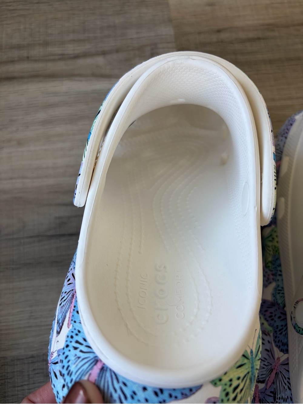 Crocs Classic Crush Butterfly Clogs - Picture 6 of 9